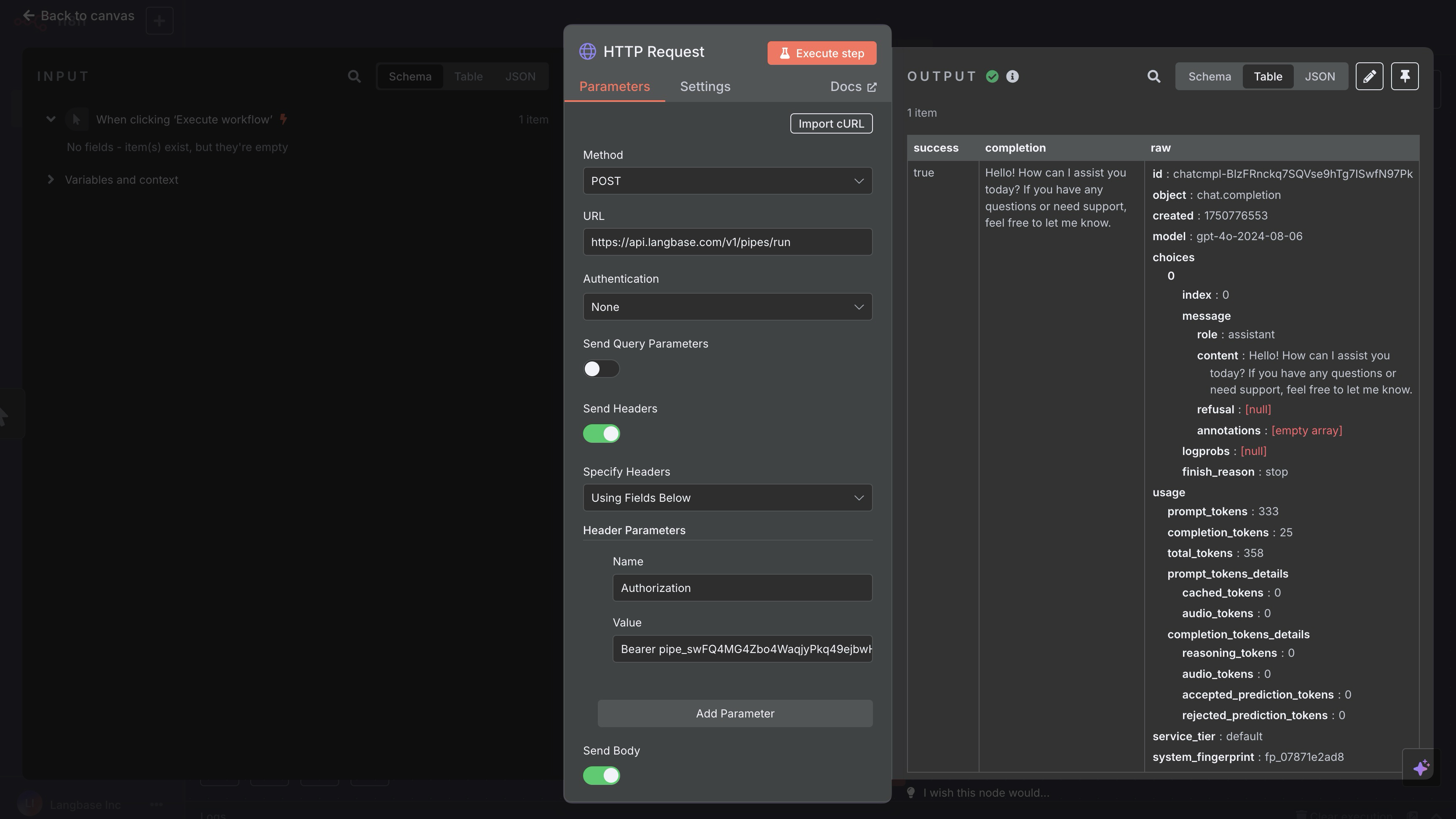 n8n workflow HTTP Request